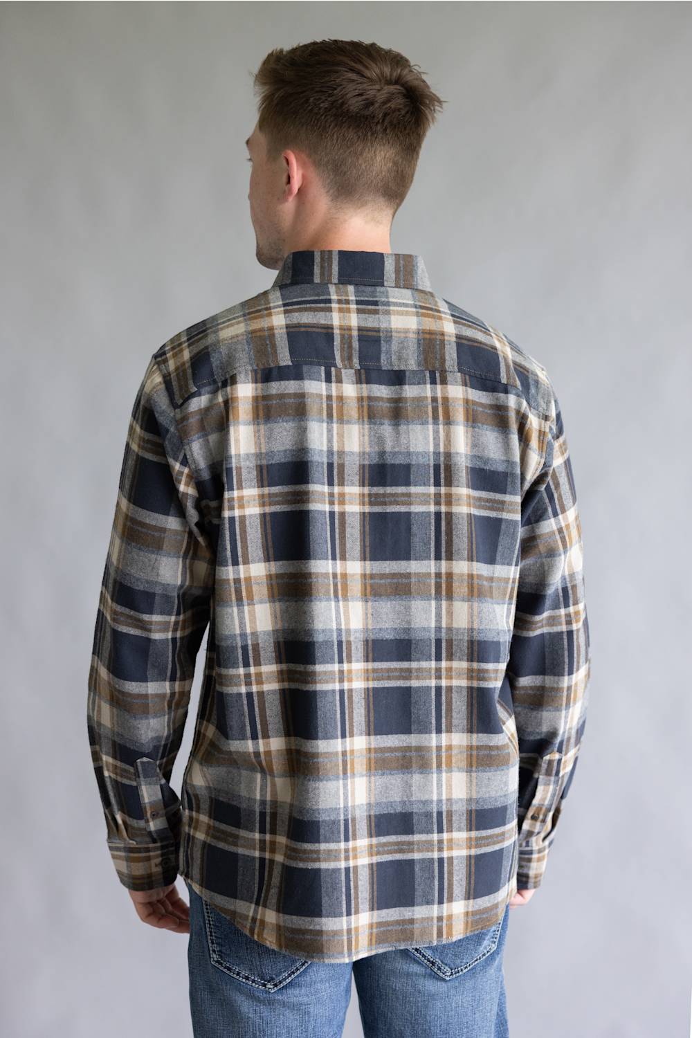 North River Brushed Cotton Shirt for Men in Barn | NRM6500-BARN