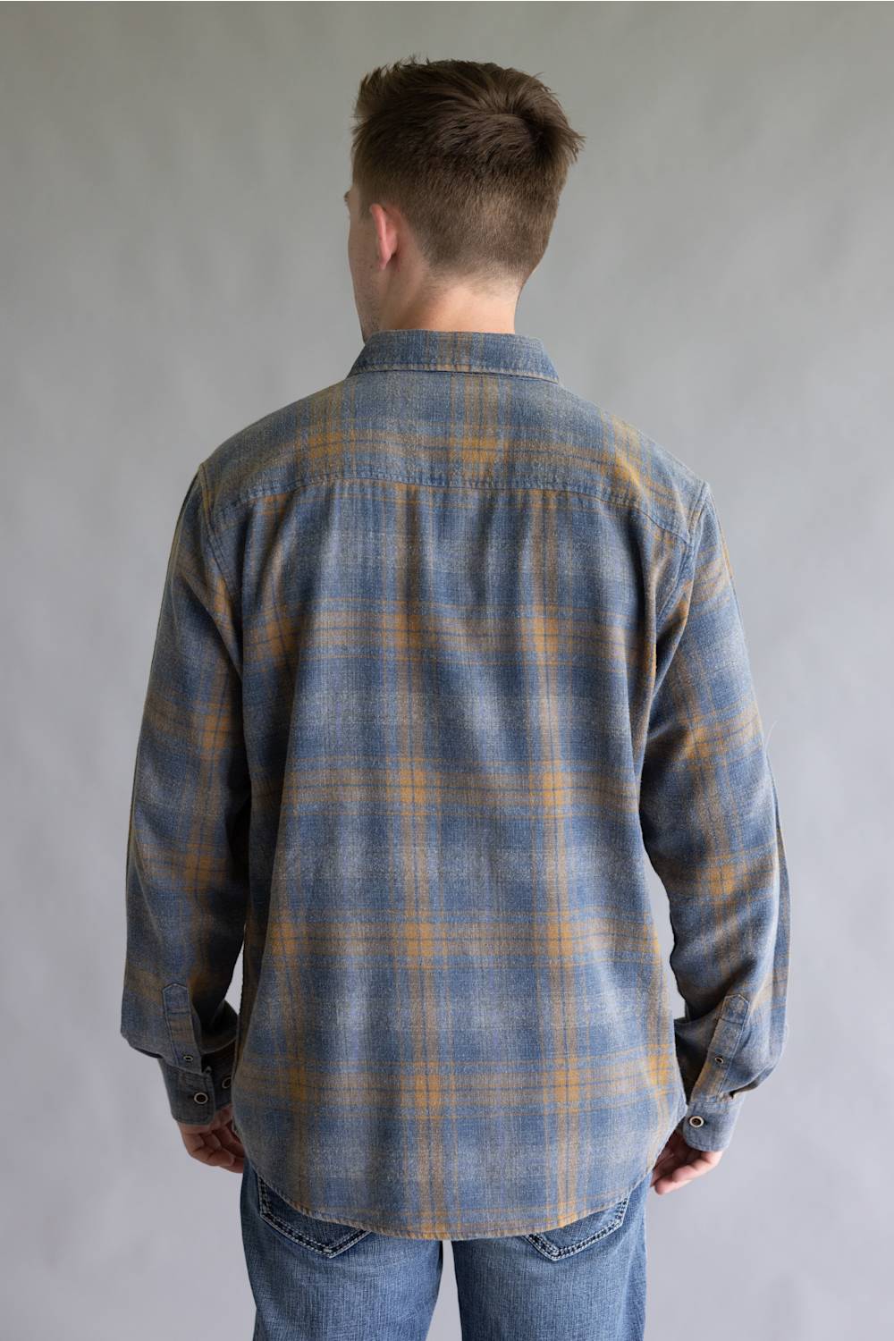 North River Vintage Wash Brushed Cotton Shirt for Men in Salute | NRM6505-SALUTE