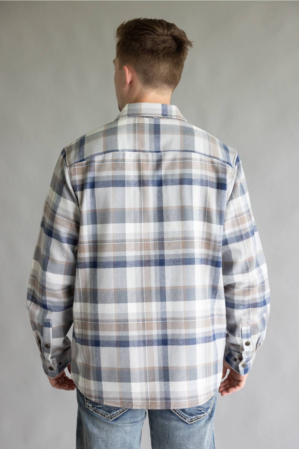 North River Twill Shacket for Men in Cloudburst | NRM8078-CLOUDBURST