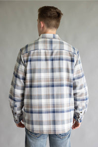 North River Twill Shacket for Men in Cloudburst | NRM8078-CLOUDBURST