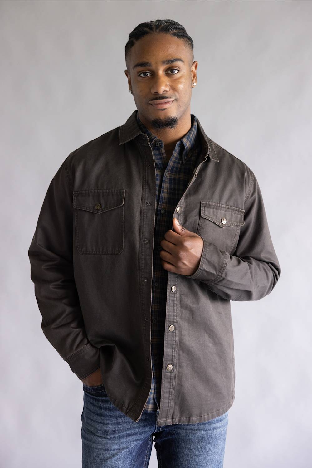 North River Ranch Jacket for Men in Dark Brown | NRM8083-DBROWN