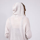 Ocean Drive Michigan Hoodie Sweater for Women in Sand