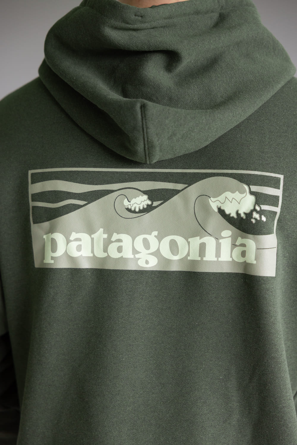 Patagonia Men’s Boardshort Logo Uprisal Hoodie in Green