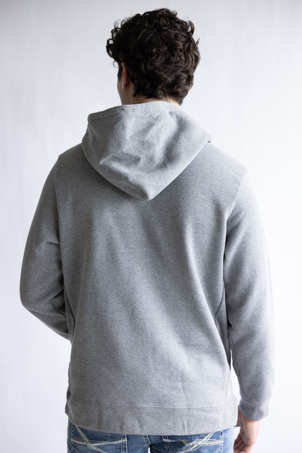Patagonia Men’s Fitz Roy Icon Uprisal Hoodie in Gravel Heather 