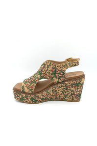 Pierre Dumas Flynn Wedges for Women in Lime Combo