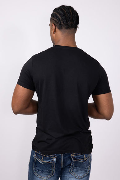 Basic Crewneck Tee for Men in True Black