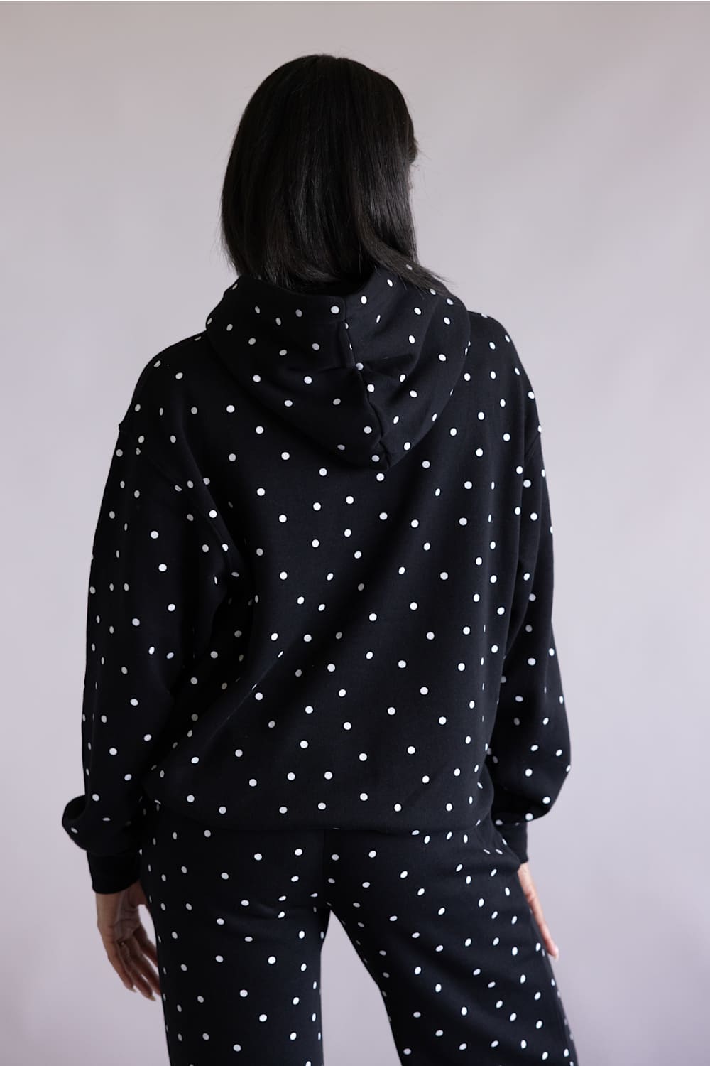 Reflex Jeans Polka Dot Print Hoodie