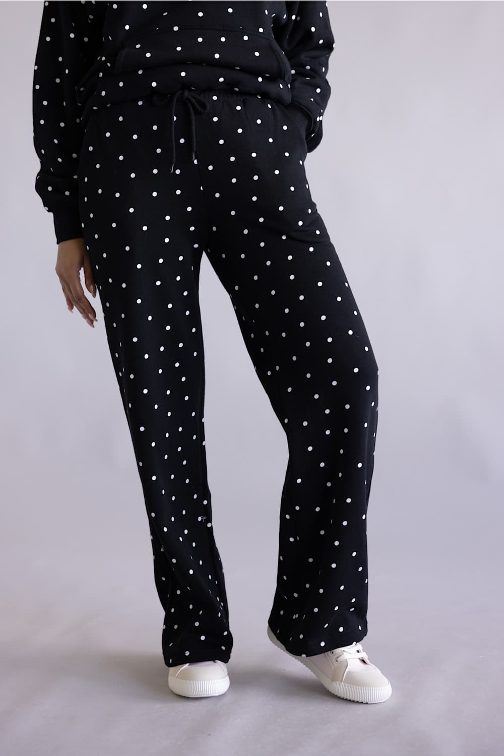 Reflex Jeans Polka Dot Print Straight Leg Pant