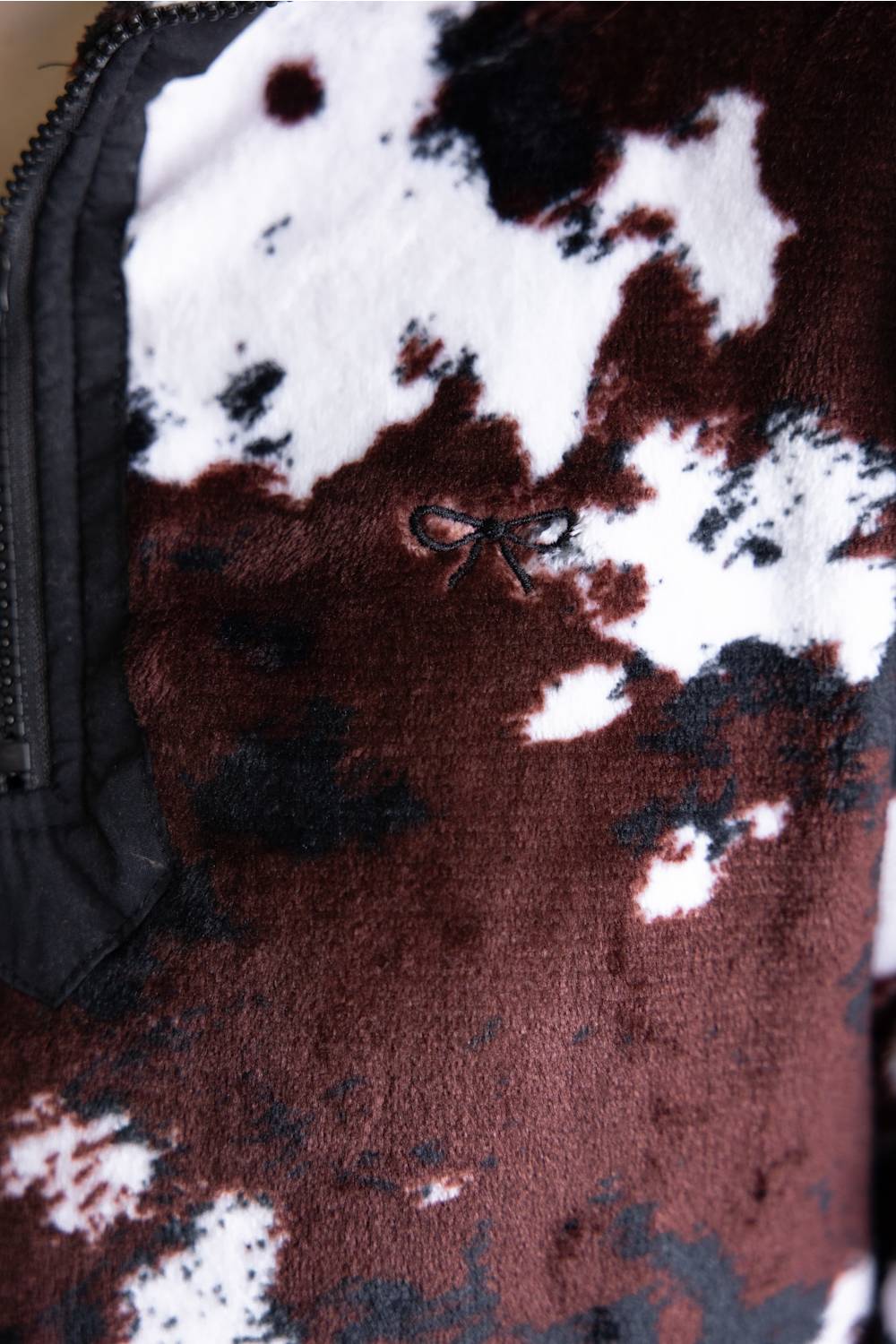 Simply Southern Y-Neck Pullover for Women in Cow Print