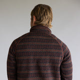 Patagonia Men’s Better Sweater Quarter Zip in Brown Pattern