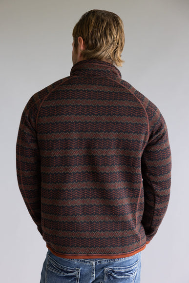 Patagonia Men’s Better Sweater Quarter Zip in Brown Pattern