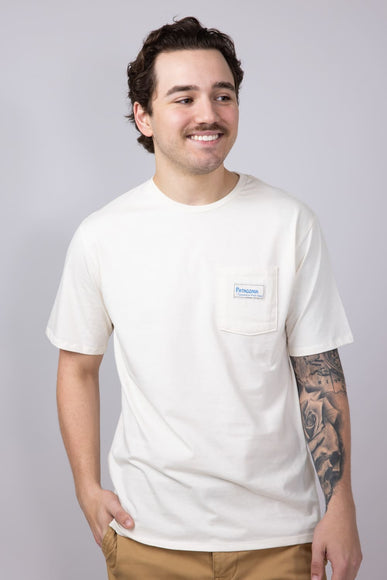 Patagonia Men’s Water People Pocket Graphic T-Shirt in Natural