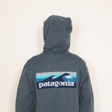 Patagonia Men’s Boardshort Logo Uprisal Hoodie in Blue Green