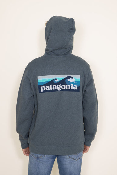 Patagonia Men’s Boardshort Logo Uprisal Hoodie in Blue Green