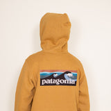Patagonia Men’s Boardshort Logo Uprisal Hoodie in Mango Yellow 