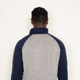 Patagonia Men's Better Sweater 1/4-Zip in Blue/Tan