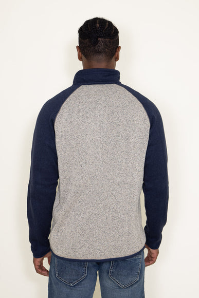 Patagonia Men's Better Sweater 1/4-Zip in Blue/Tan