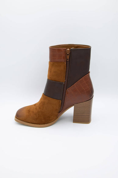 Pierre Dumas Cammy Patch Booties for Women in Whiskey