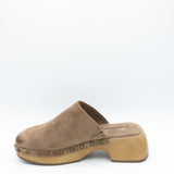 Pierre Dumas Jeda Heeled Clogs for Women in Taupe