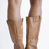 Pierre Dumas Wilder Western Tall Boots for Women in Natural