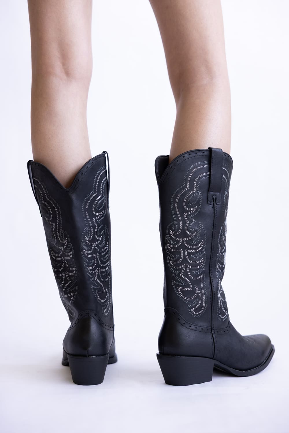 Pierre Dumas Dixie Western Tall Boots for Women in Black