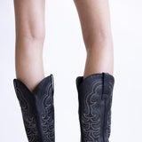 Pierre Dumas Dixie Western Tall Boots for Women in Black