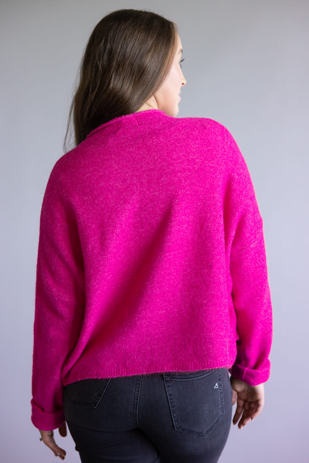 Things Between Piper Cardigan for Women in Fuchsia Pink