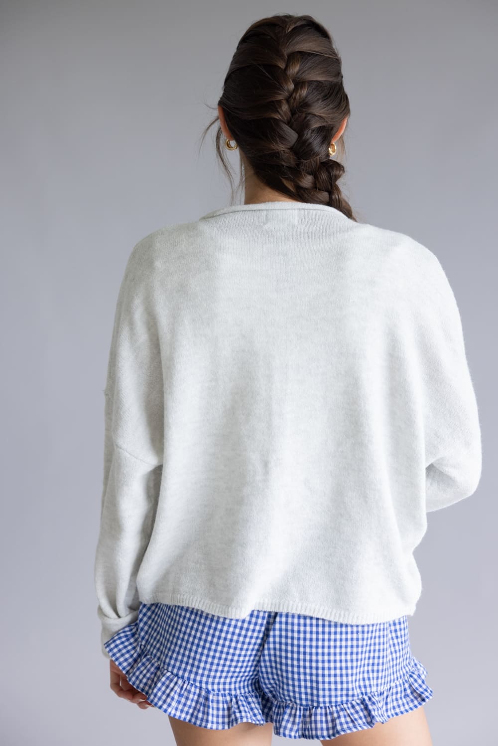 Things Between Piper Cardigan for Women in Light Grey