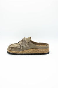Project Cloud Calipso Suede Mules for Women in Mushroom