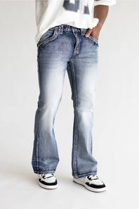 Pure Luck Rain Flare Jeans for Men | PL25010963