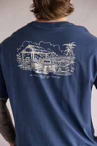Quicksilver Get Out There T-Shirt for Men in Dark Denim