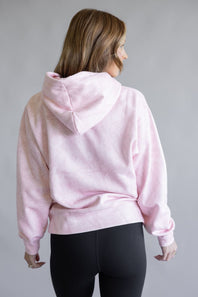 Reflex Oversized Camo Fleece Hoodie for Women in Pink