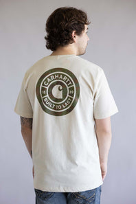 Carhartt Irvine Relaxed Camo T-Shirt for Men in Oatmilk