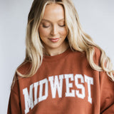 1897 Active Midwest Sweatshirt for Women in Rust