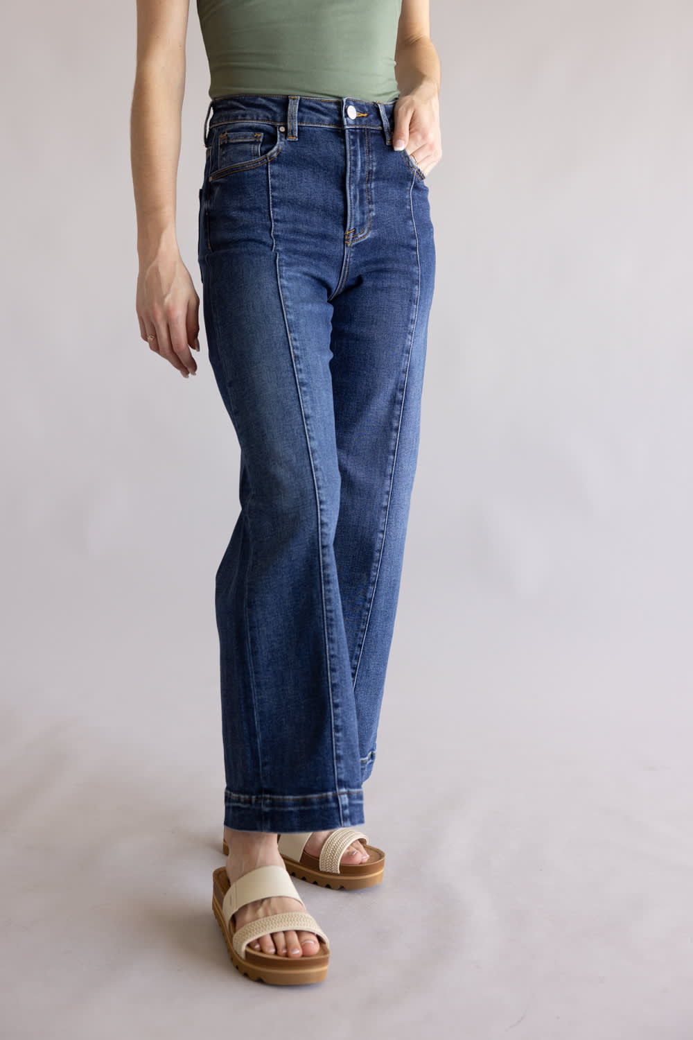 Risen High Rise Trouser Jeans for Women
