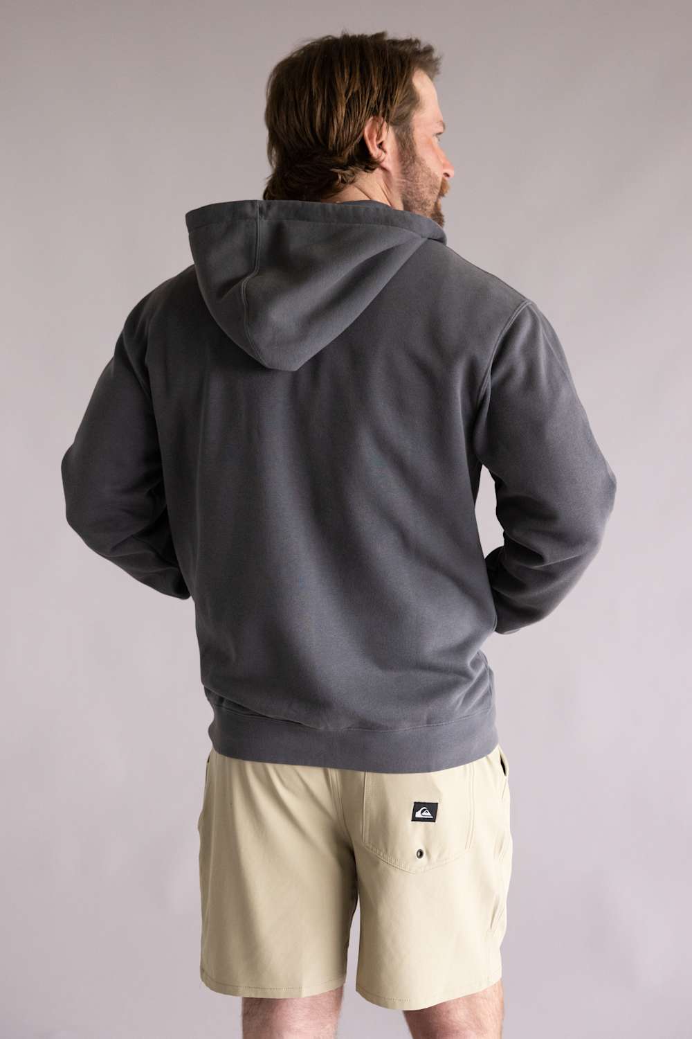 Quiksilver Saltwater Zip Hoodie for Men in Iron Gate