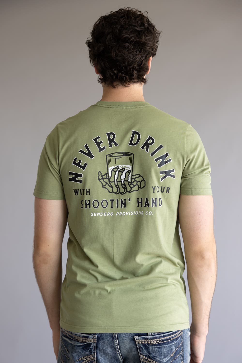 Sendero Provisions Co Shootin Hand T-Shirt for Men in Sage