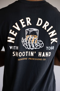 Sendero Provisions Co Shootin Hand T-Shirt for Men in Black