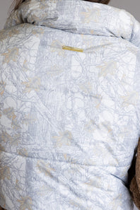 Simply Southern Cropped Puffer Vest for Women in Camo White