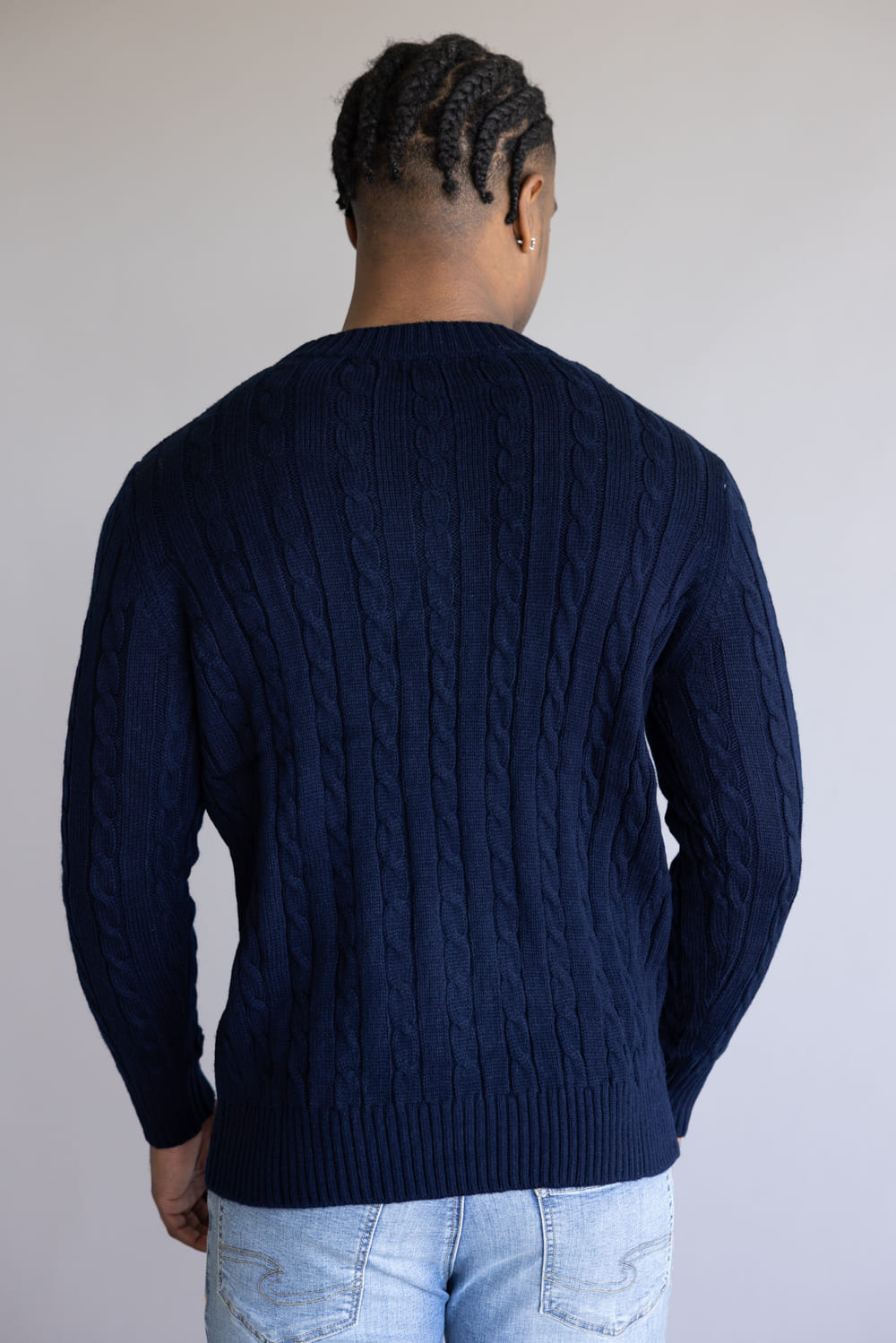 Simply Southern Grayson Sweater for Men in Navy