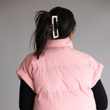 Simply Southern Lottie Puffer Vest for Women in Pink
