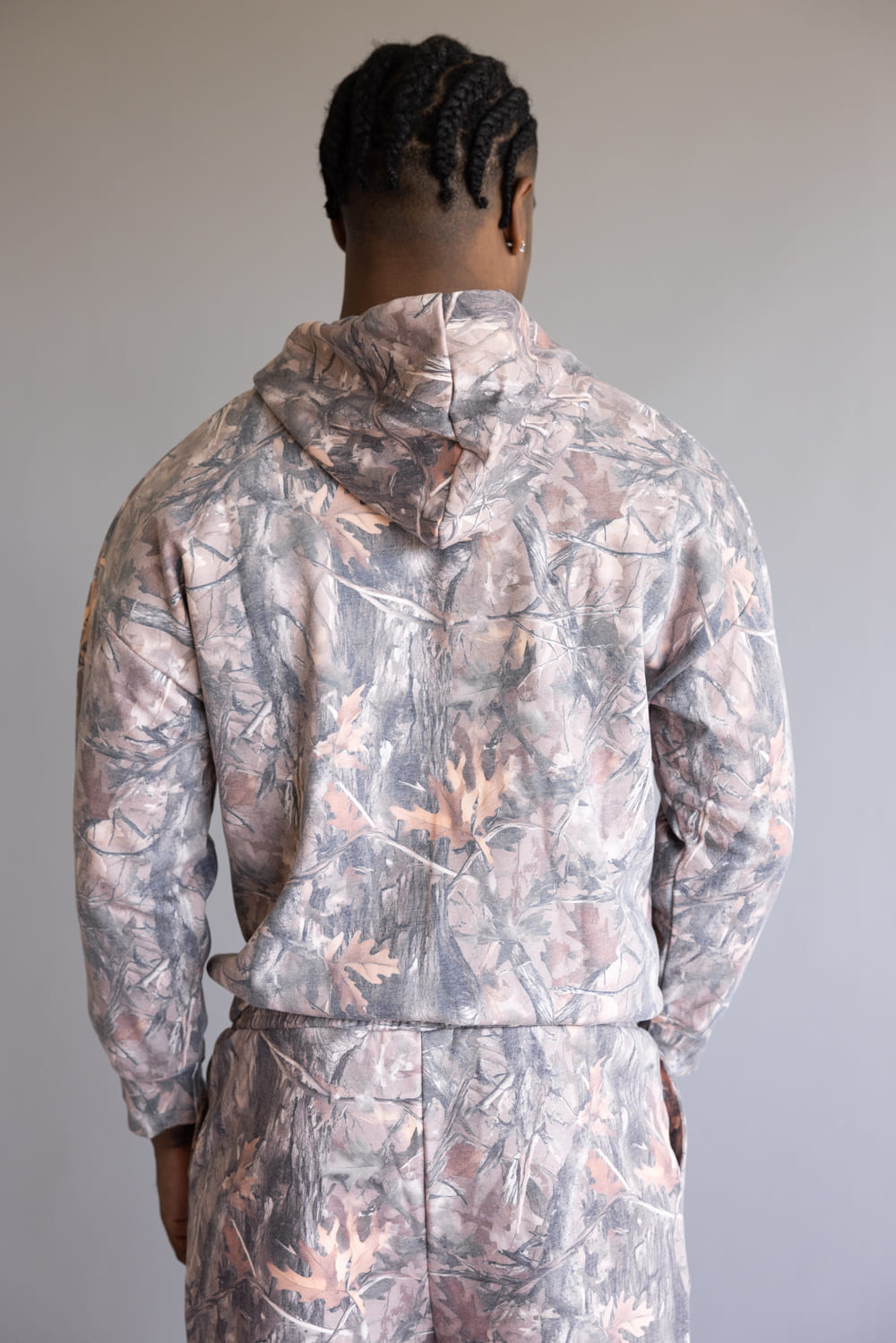 Simply Southern Camo Fleece Hoodie for Men in Brown