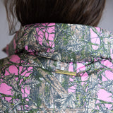Simply Southern Cropped Puffer Vest for Women in Camo Pink