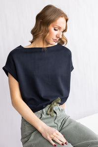 Soft Touch Top for Women in Black