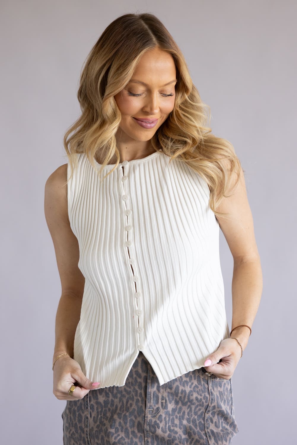 Free People Tilly Vest for Women in Ivory