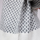 Textured Reglan Sleeve Sweater for Women in Charcoal