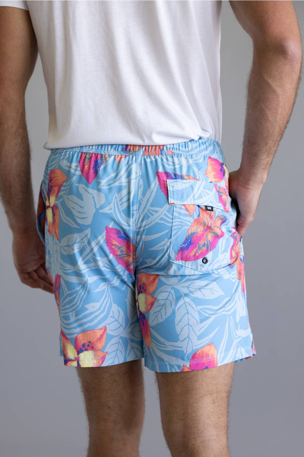 Saxx 2n1 Oh Buoy Swim Shorts for Men in Orchid Blue
