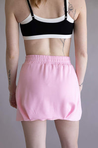 Scuba Bubble Skirt for Women in Pink