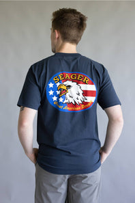 Seager Great American Dream T-Shirt for Men in Navy