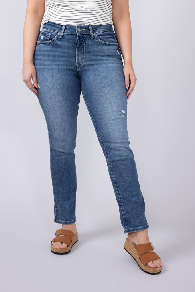 Silver Jeans Avery Straight High Rise Jeans for Women